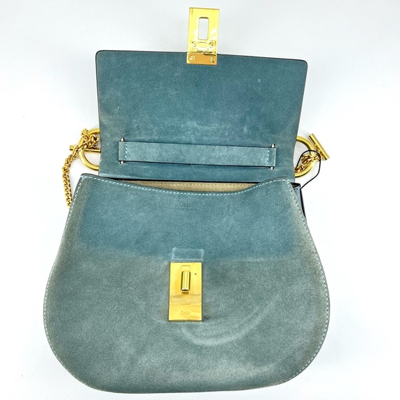 Sale!Chloé Suede & Calfskin Leather Drew - Picture 12 of 16